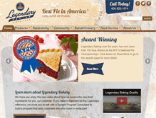 Tablet Screenshot of legendarybaking.com